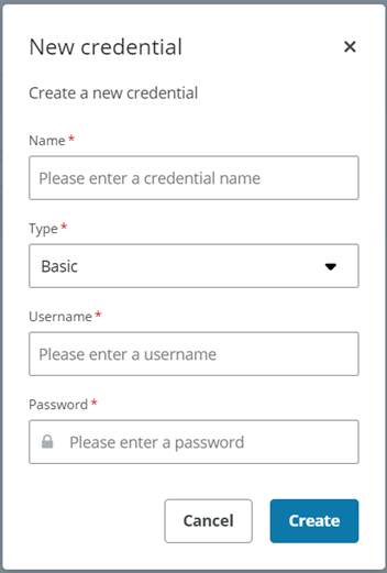 New credential type basic