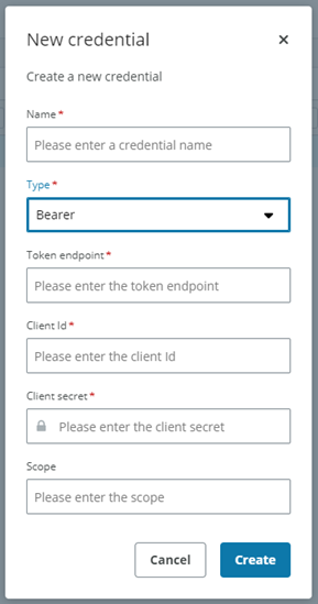 New credential type basic