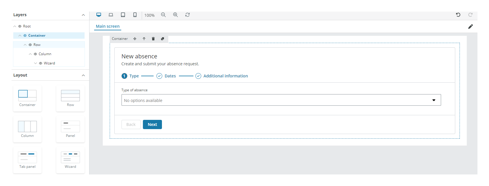 Basic layout components