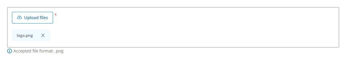 File uploader with file