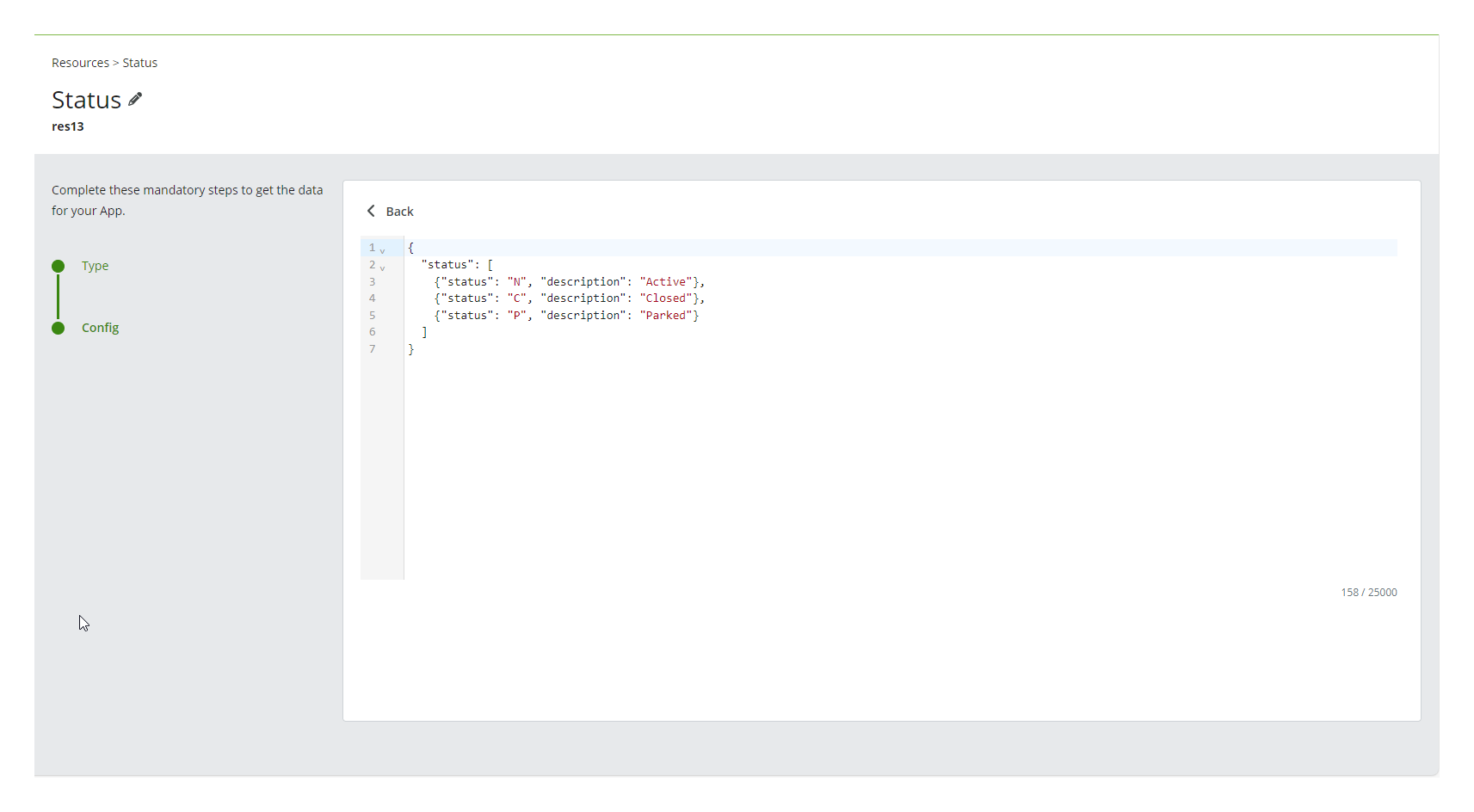 Example Plain Object resource example