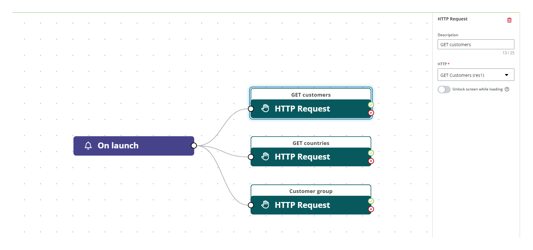 HTTP Request links example