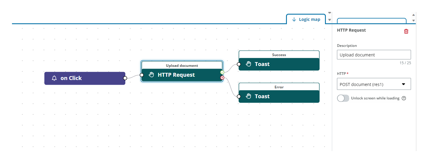 HTTP Request action example