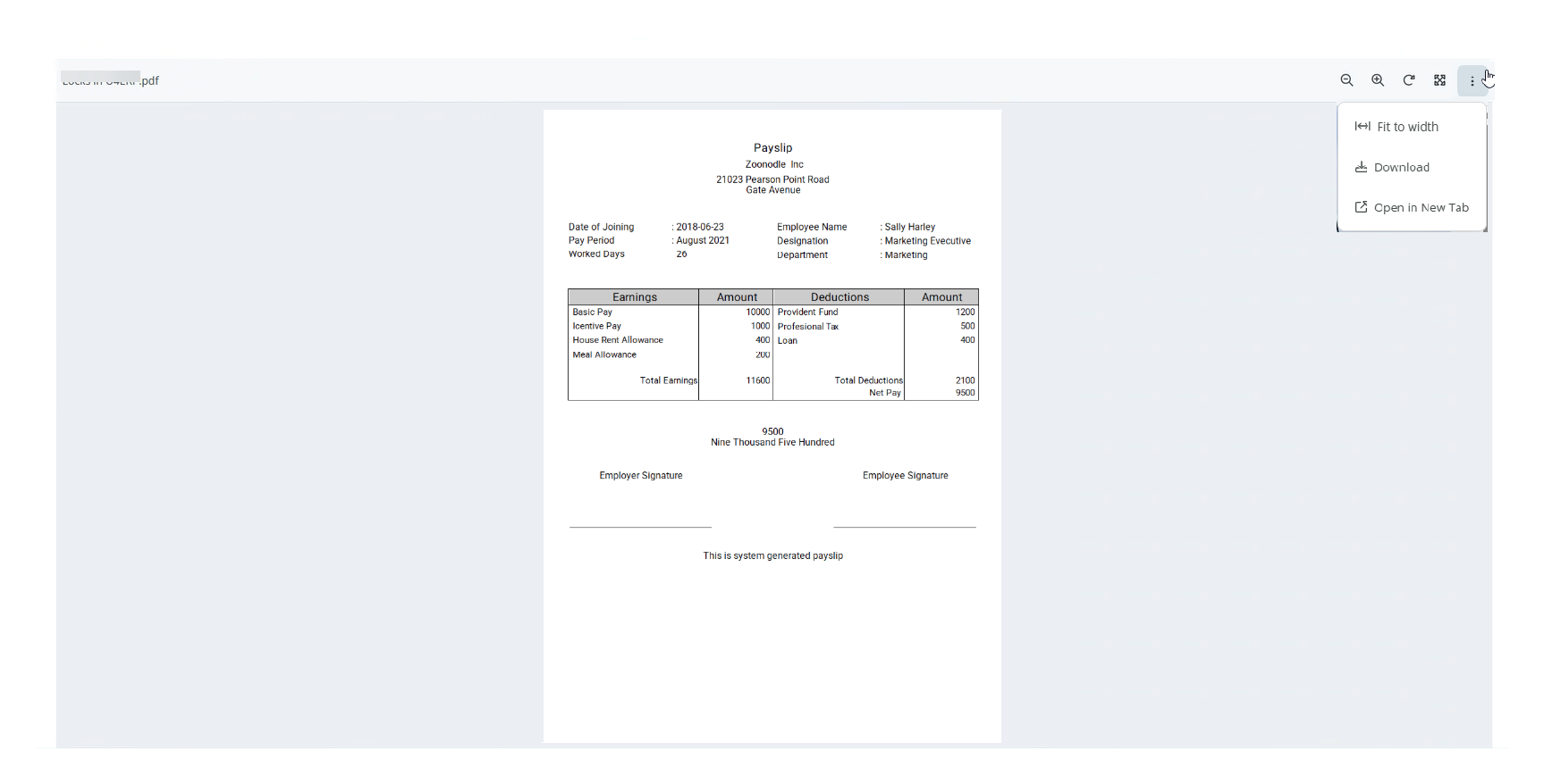 File viewer component