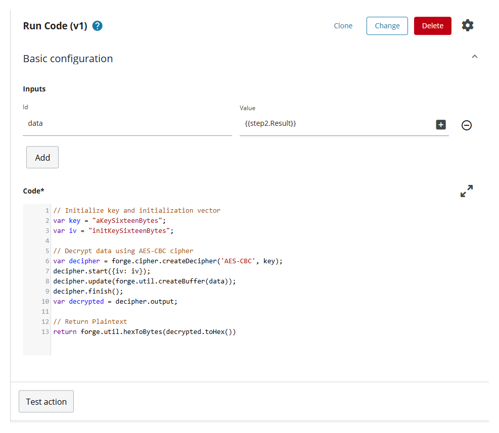 Run Code input