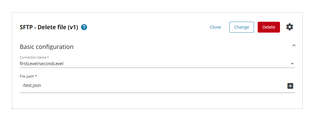 SFTP - Delete Input