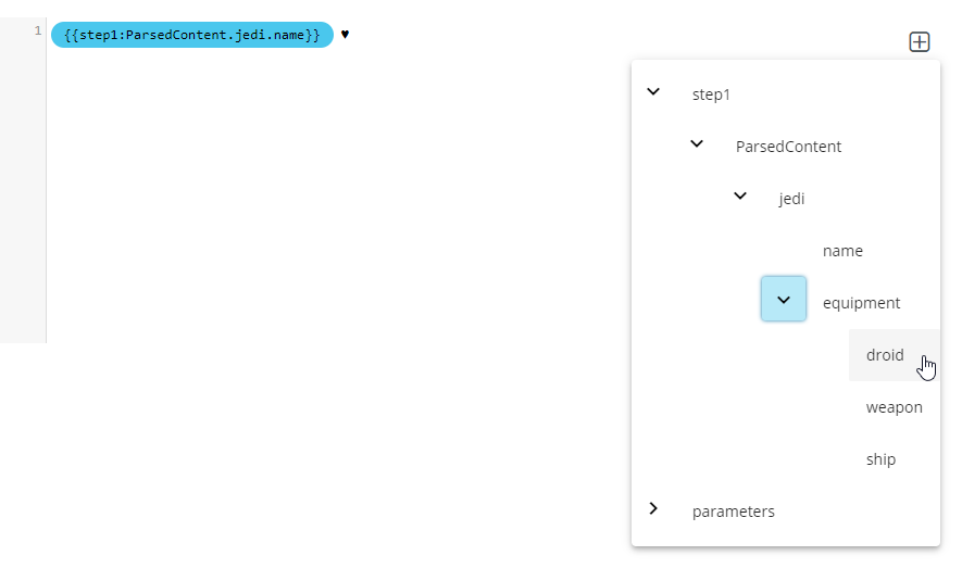 Using XML Parse output in other step