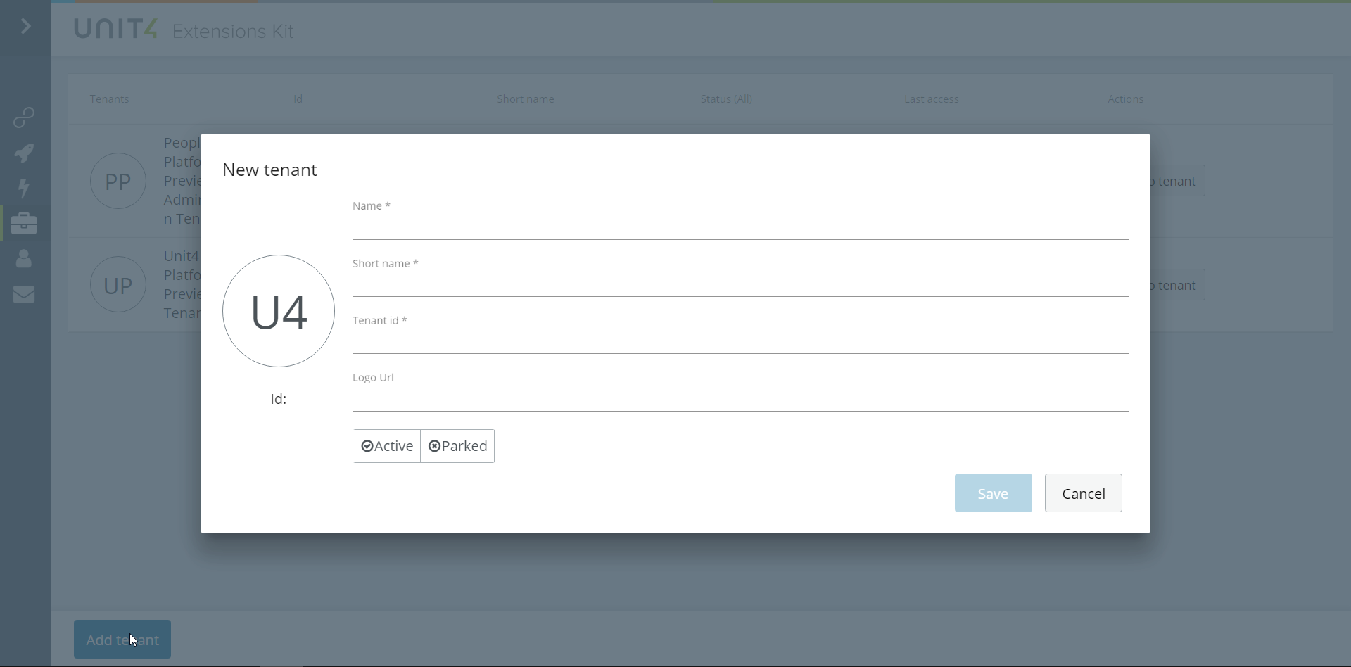 Tenants overview