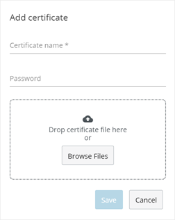Add certificate, how to