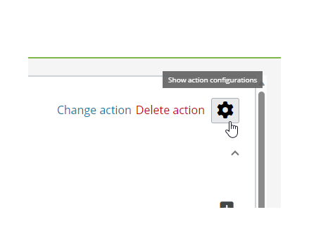 Show actions configuration button
